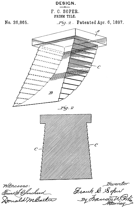 D26,865 · Soper · Design for a Prism-Tile