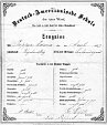 Edwin Popper's 1872 report card from the German-American School