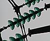 Close-up group shot of of suspension chains on streetside pylon, 2MW Fuel Cell Power Plant, Santa Clara