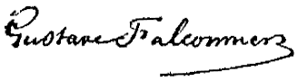 Gustave Falconnier's Signature