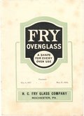 Fry Ovenglass Catalog No. 4 - Page 1