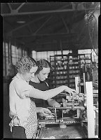 Lewis Hine: lettering painted bottles Lewis Hine: lettering painted bottles