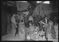 Lewis Hine: men working in glass shop Lewis Hine: men working in glass shop