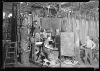 Lewis Hine: making glass bottles Lewis Hine: making glass bottles