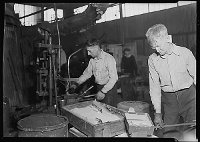 Lewis Hine: making glass bottles Lewis Hine: making glass bottles
