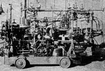 Automatic bottle machine with external attachment removed