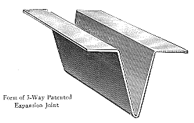 Form of 3-Way patented expansion joint