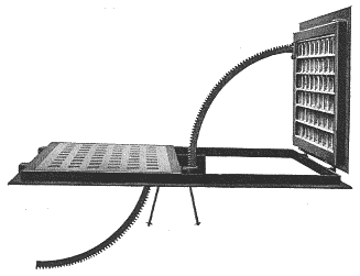 Side view of American 3-Way sidewalk door