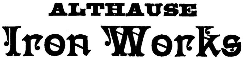 Althause Iron Works logo