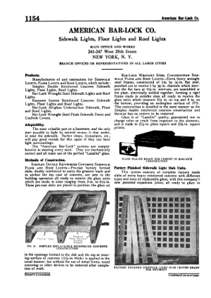 Sweet's Architectural Catalogue &middot; 1920 &middot; p.1154
