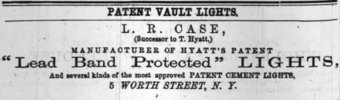 L. R. Case ad in Trow's New York City Directory of 1866
