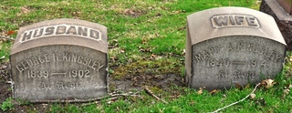 Gravesite of George H. and Mary A. Kingsley