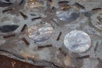 Closeup of damaged rounds