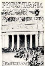 Poster from for Pennsylvania Station's opening