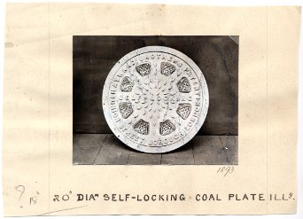 Hayward Brothers 20" self-locking coal plate