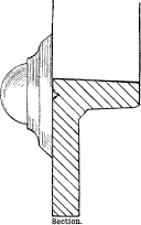 Hayward's Stallboard Lights, Section of Flange, No 22 Pattern