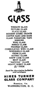 1924 Hires Turner Glass Co ad