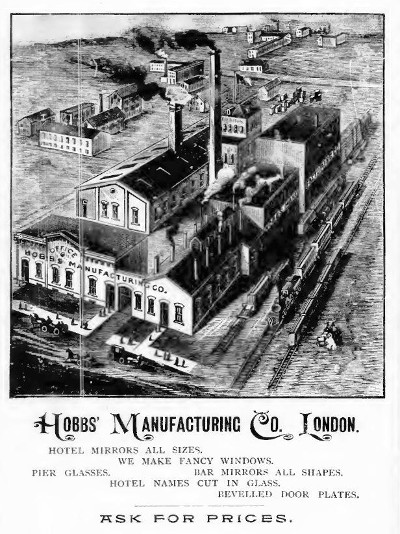 Hobbs Manufacturing Company ad, ca.1892