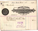 1894 bill to The Hendrick Manufacturing Co Ltd from Jacob Mark
