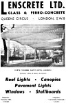1959 Laxton's & Lockwood's ad for Lenscrete pavement lights