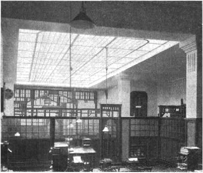Luxfer-Prismen in einem Bureau
