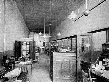Interior of the Plume & Atwood Mfg. Co., showing effect of Luxfer Prisms