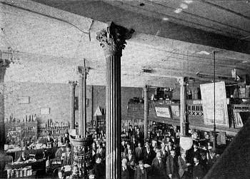 Interior of the store of Sprague, Warner & Co., showing effect of Luxfer Prisms
