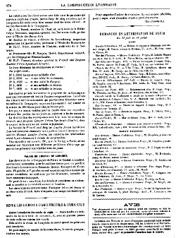 La Construction Lyonnaise, 1 Août, 1899, page 174