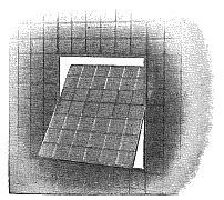 Luxfer prism transom, with pivoting ventillator