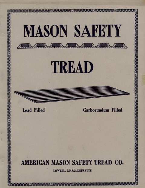 Mason Safety Tread catalog front cover, ca1915