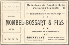 Mombel-Bossart & Fils ad · 1921
