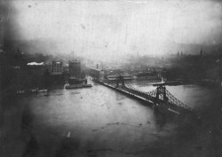 1907 Pittsburgh flood as seen from Mt Washington (across the river from downtown)