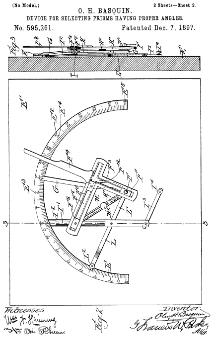 Basquin &middot; Device for Selecting Prisms Having Proper Angles