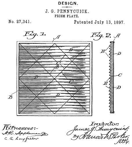 D27,341 &middot; Pennycuick &middot; Design for a Prism-Plate