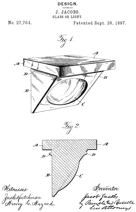 D27,704 &middot; Jacobs &middot; Design for a Glass or Light