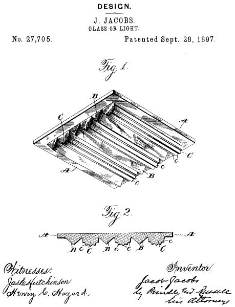 D27,705 &middot; Jacobs &middot; Design for a Glass or Light