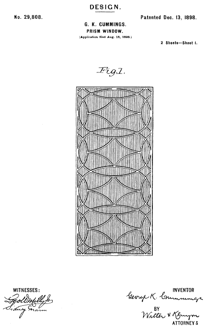 D29,808 &middot; Design for a Prism-Window