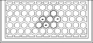Figure 1 - Plan of a hexagonal iron pavement light frame