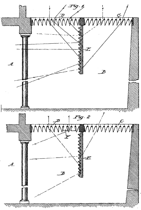 16,536 &middot; Ewen &middot; Combining Prism Pavement and Prism Plate Placed Midway between the Sections thereof for Lighting Basements