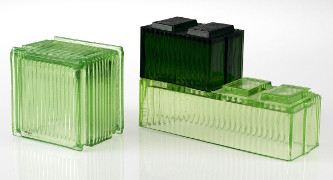 Dark green GS5 Vera-Lux glass block