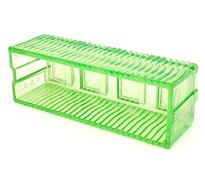 Green Vera-Lux glass brick · Bottom