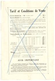 Catalogue du Verre-Soleil page 29 (later tarifs, X'd out)