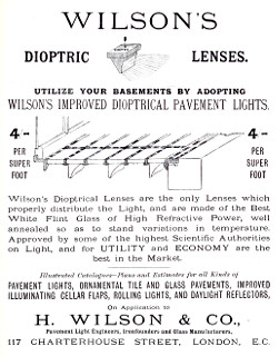 Wilson's Patent Dioptrical Lenses, 1889