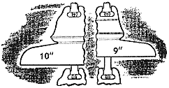 Comparison of 10 and 9 Inch Pyrex Suspension Units