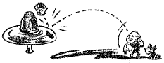 Brat Throwing Rock at Pyrex Suspension Insulator
