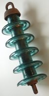 Aqua Byllesby (Hemingray) suspension insulator for sale