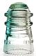 Hemingray-9 CD 106 in clear/blue two-tone for sale