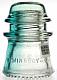 Hemingray-16 CD 122 in clear/blue two-tone for sale