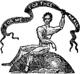 Logo of The Man -- "The Me, For Thee, For All"