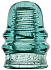Light Aqua L.G.T.& T. telegraph insulator (CD 131.4)